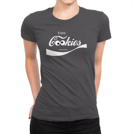 Enjoy Cookies - Womens Premium T-Shirts RIPT Apparel Small / Heavy Metal