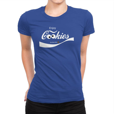 Enjoy Cookies - Womens Premium T-Shirts RIPT Apparel Small / Royal