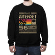 Enjoy Internet 56 Kbps - The Future is Here - Crew Neck Sweatshirt Crew Neck Sweatshirt RIPT Apparel Small / Black