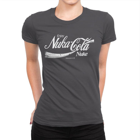 Enjoy Nuka Cola - Womens Premium T-Shirts RIPT Apparel Small / Heavy Metal