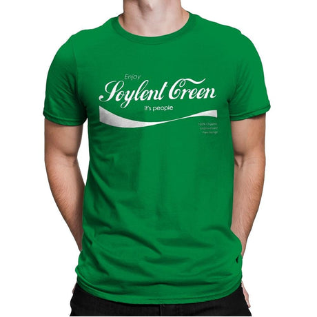 Enjoy Soylent - Mens Premium T-Shirts RIPT Apparel Small / Kelly