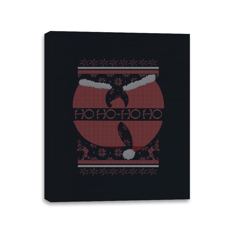 Enter the 25th of December - Ugly Holiday - Canvas Wraps Canvas Wraps RIPT Apparel 11x14 / Black