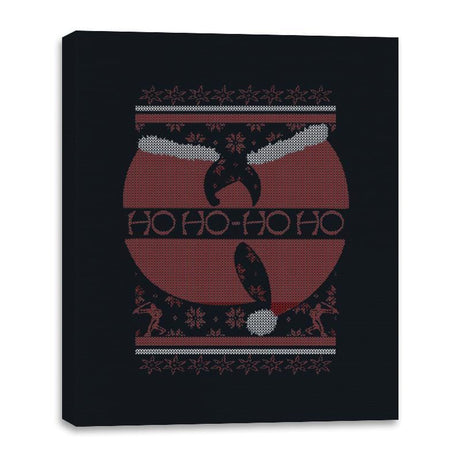 Enter the 25th of December - Ugly Holiday - Canvas Wraps Canvas Wraps RIPT Apparel 16x20 / Black
