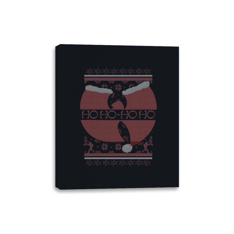 Enter the 25th of December - Ugly Holiday - Canvas Wraps Canvas Wraps RIPT Apparel 8x10 / Black