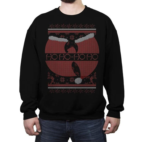 Enter the 25th of December - Ugly Holiday - Crew Neck Sweatshirt Crew Neck Sweatshirt RIPT Apparel Small / Black