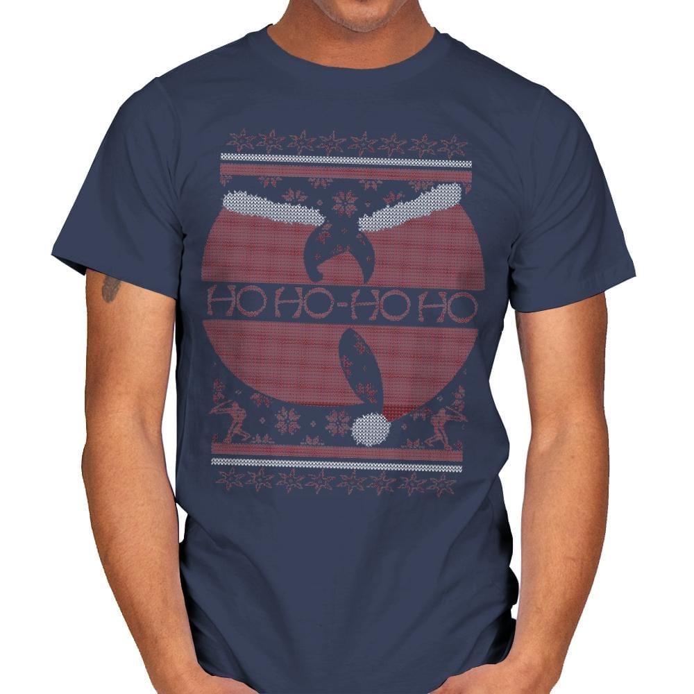 Enter the 25th of December - Ugly Holiday - Mens T-Shirts RIPT Apparel Small / Navy