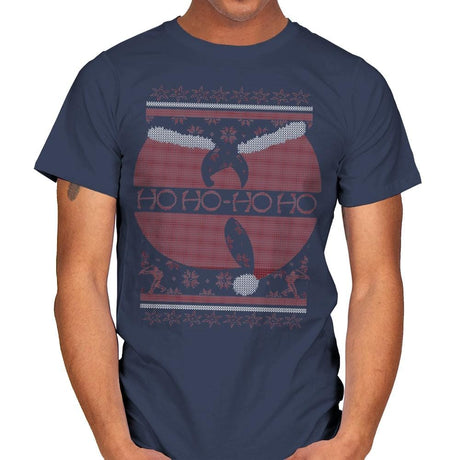 Enter the 25th of December - Ugly Holiday - Mens T-Shirts RIPT Apparel Small / Navy