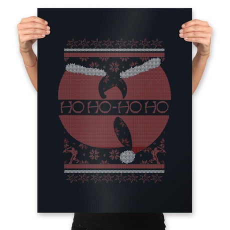 Enter the 25th of December - Ugly Holiday - Prints Posters RIPT Apparel 18x24 / Black