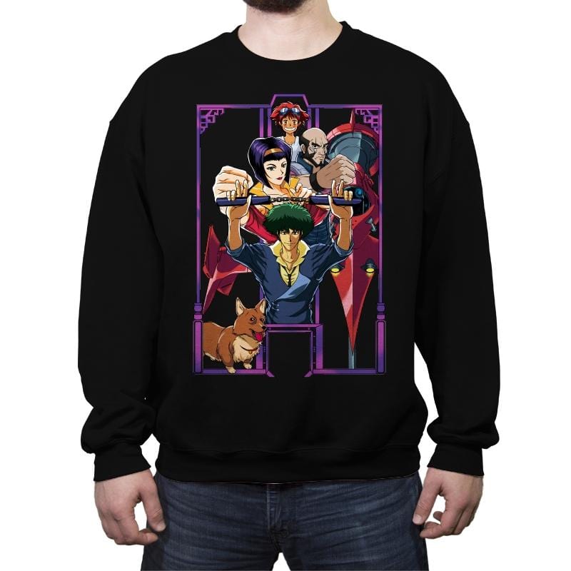 Enter the Bebop - Crew Neck Sweatshirt Crew Neck Sweatshirt RIPT Apparel Small / Black
