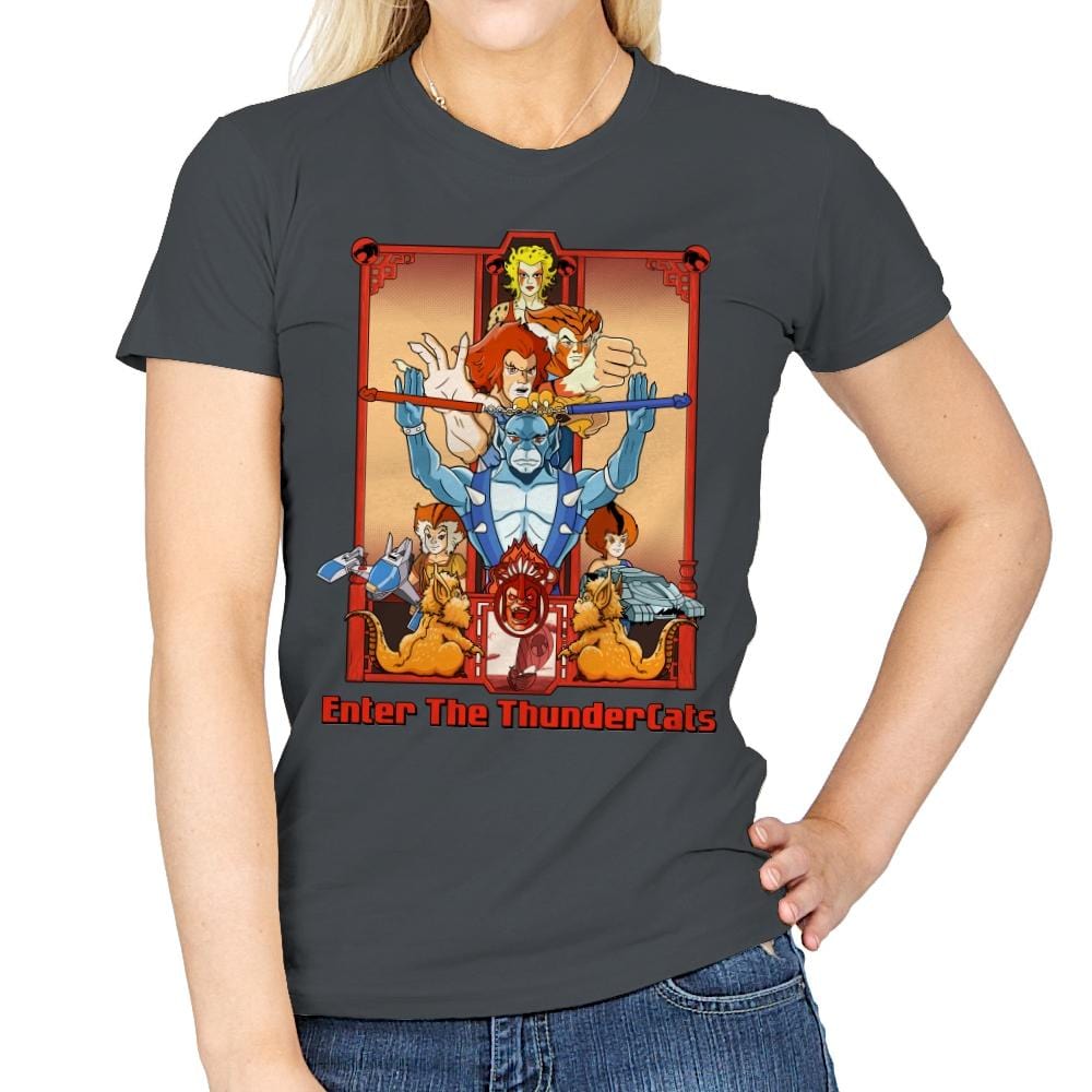 Enter The Cats - Anytime - Womens T-Shirts RIPT Apparel Small / Charcoal