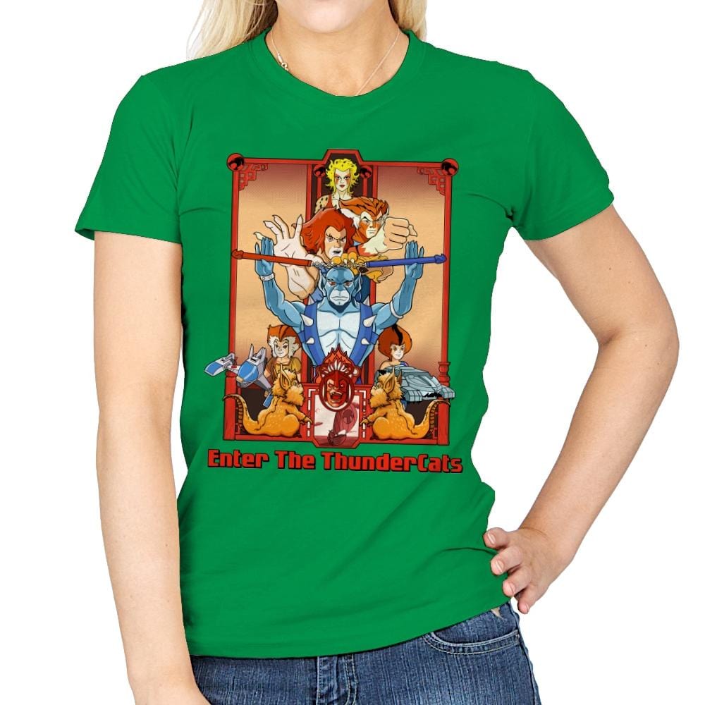 Enter The Cats - Anytime - Womens T-Shirts RIPT Apparel Small / Irish Green
