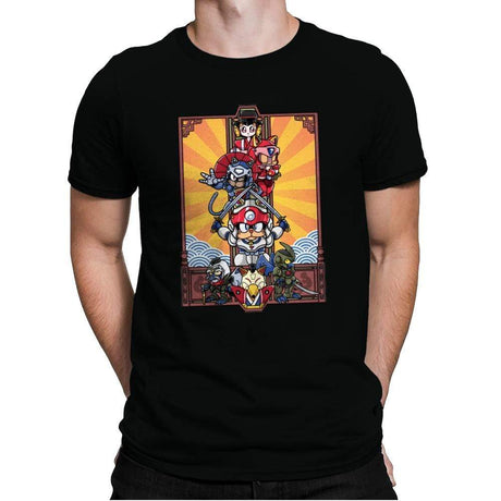 ENTER THE CATS  - Mens Premium T-Shirts RIPT Apparel Small / Black