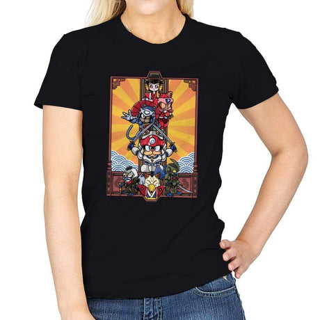 ENTER THE CATS  - Womens T-Shirts RIPT Apparel Small / Black