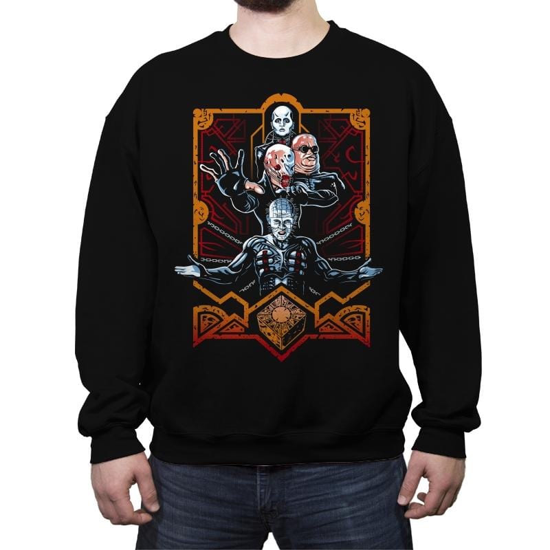Enter the Cenobites - Crew Neck Sweatshirt Crew Neck Sweatshirt RIPT Apparel Small / Black
