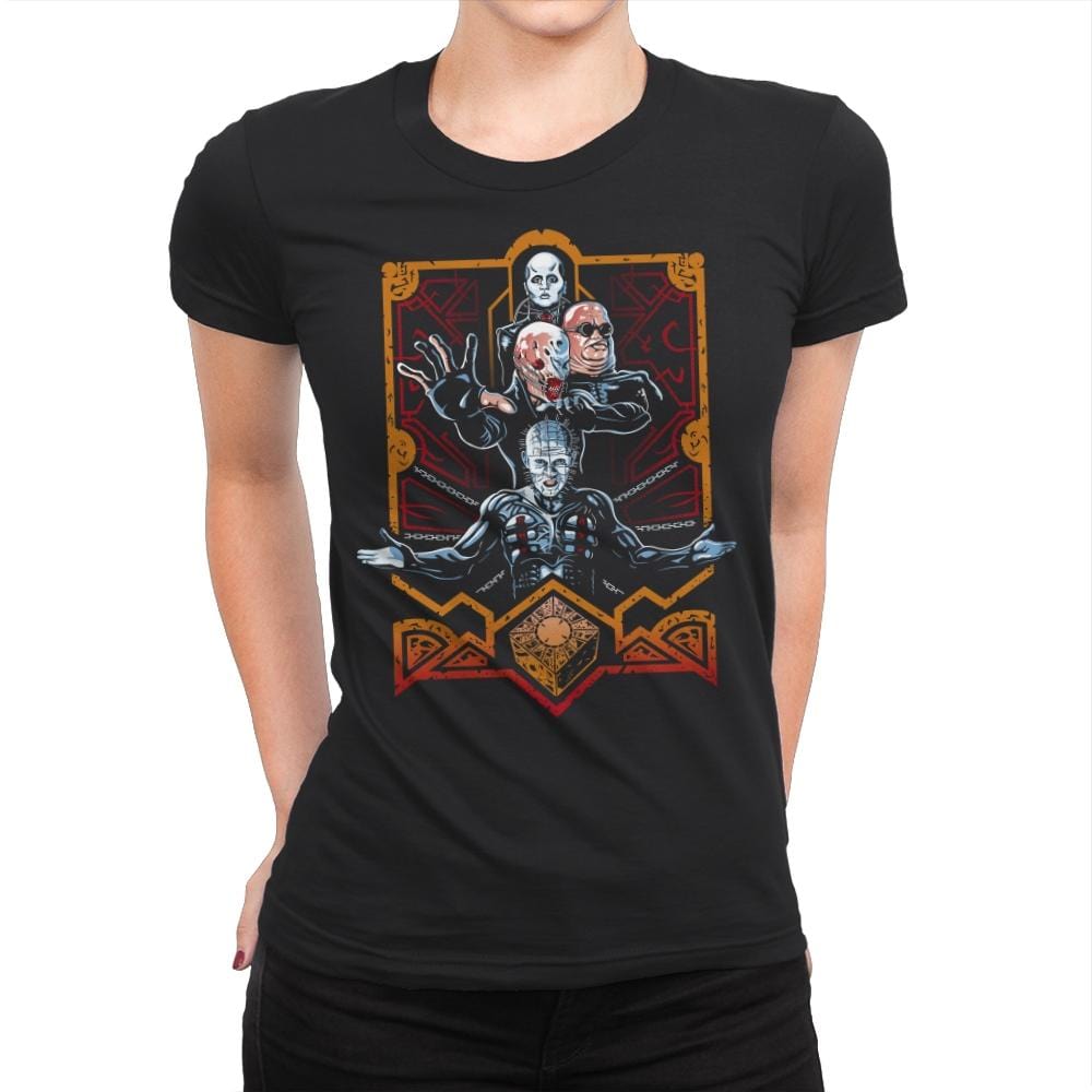 Enter the Cenobites - Womens Premium T-Shirts RIPT Apparel Small / Black