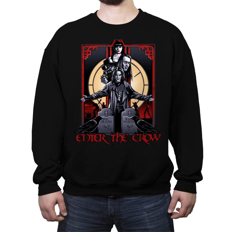 Enter the Crow - Crew Neck Sweatshirt Crew Neck Sweatshirt RIPT Apparel Small / Black