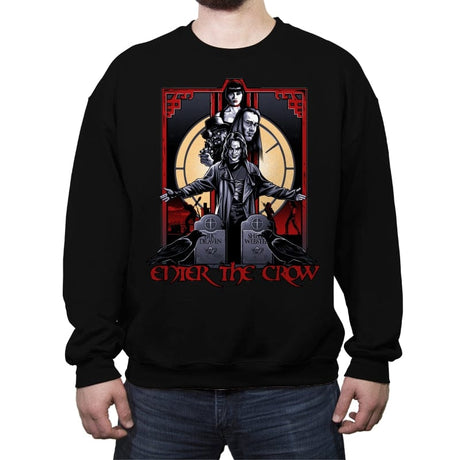 Enter the Crow - Crew Neck Sweatshirt Crew Neck Sweatshirt RIPT Apparel Small / Black
