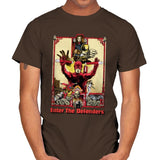 Enter the Defenders - Best Seller - Mens T-Shirts RIPT Apparel Small / Dark Chocolate