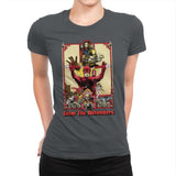 Enter the Defenders - Best Seller - Womens Premium T-Shirts RIPT Apparel Small / Heavy Metal