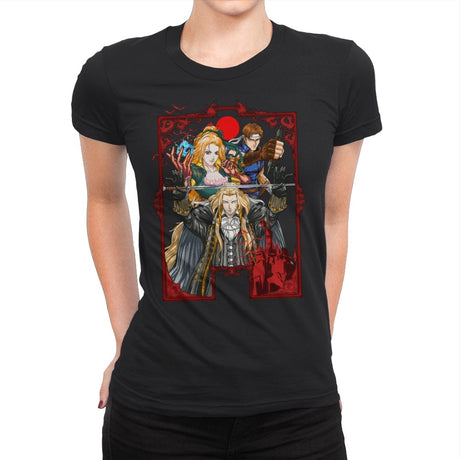 Enter the Dracula - Womens Premium T-Shirts RIPT Apparel Small / Black