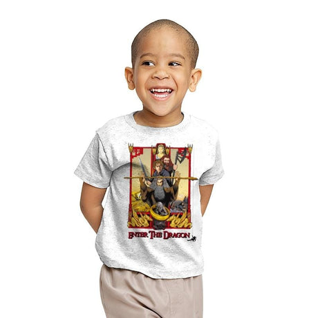 ENTER THE DRAGON - Youth T-Shirts RIPT Apparel X-small / White