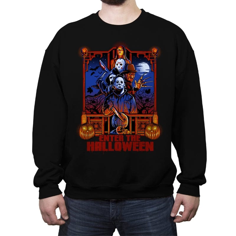 Enter the Halloween - Crew Neck Sweatshirt Crew Neck Sweatshirt RIPT Apparel Small / Black