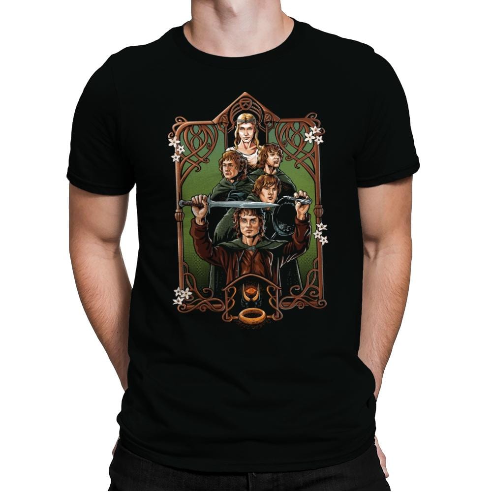 Enter the Hobbits - Mens Premium T-Shirts RIPT Apparel Small / Black