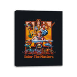 Enter The Masters - Canvas Wraps Canvas Wraps RIPT Apparel 11x14 / Black