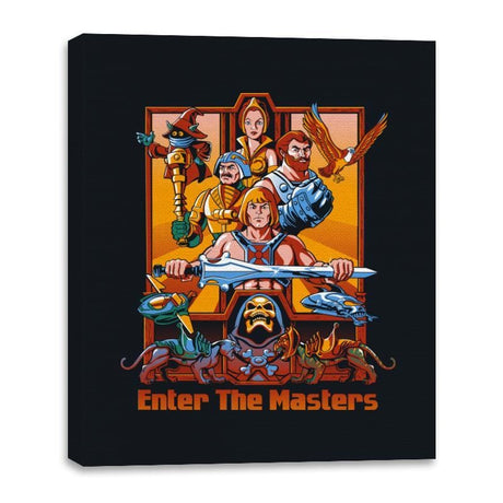 Enter The Masters - Canvas Wraps Canvas Wraps RIPT Apparel 16x20 / Black
