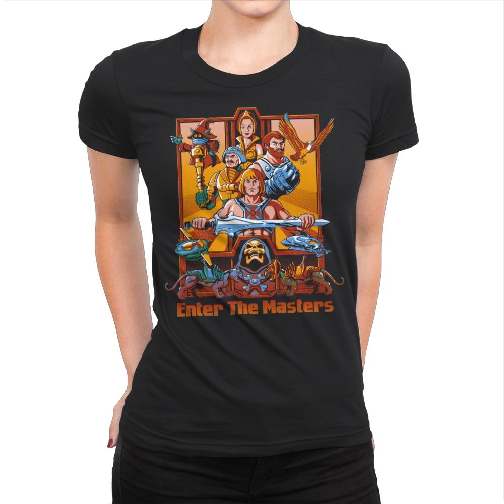 Enter The Masters - Womens Premium T-Shirts RIPT Apparel Small / Black