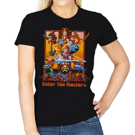 Enter The Masters - Womens T-Shirts RIPT Apparel Small / Black