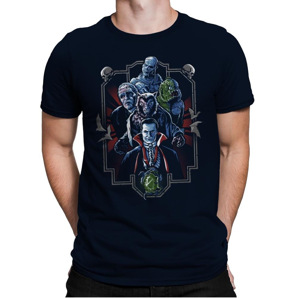 Enter the Monsters - Best Seller - Mens Premium T-Shirts RIPT Apparel Small / Midnight Navy