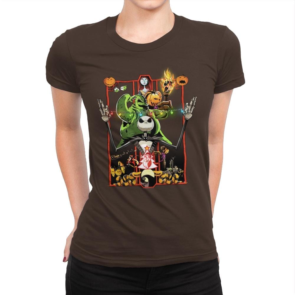 Enter the Nightmare - Best Seller - Womens Premium T-Shirts RIPT Apparel Small / Dark Chocolate