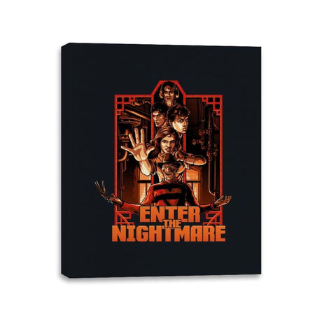 Enter the Nightmare - Canvas Wraps Canvas Wraps RIPT Apparel 11x14 / Black