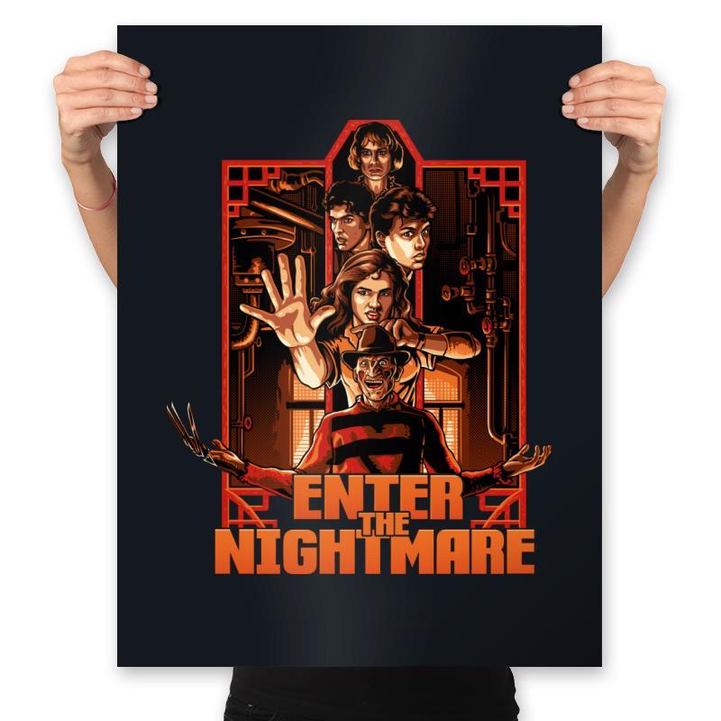 Enter the Nightmare - Prints Posters RIPT Apparel 18x24 / Black