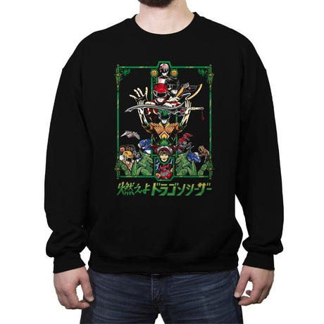 Enter The Rangers - Crew Neck Sweatshirt Crew Neck Sweatshirt RIPT Apparel Small / Black