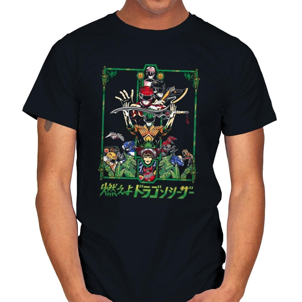 Enter The Rangers - Mens T-Shirts RIPT Apparel Small / Black