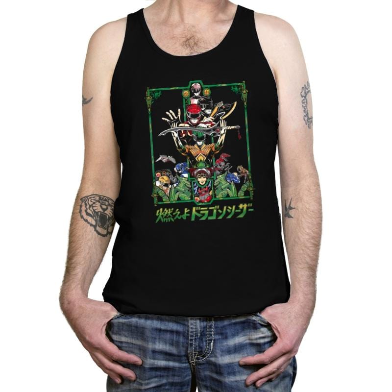 Enter The Rangers - Tanktop Tanktop RIPT Apparel X-Small / Black
