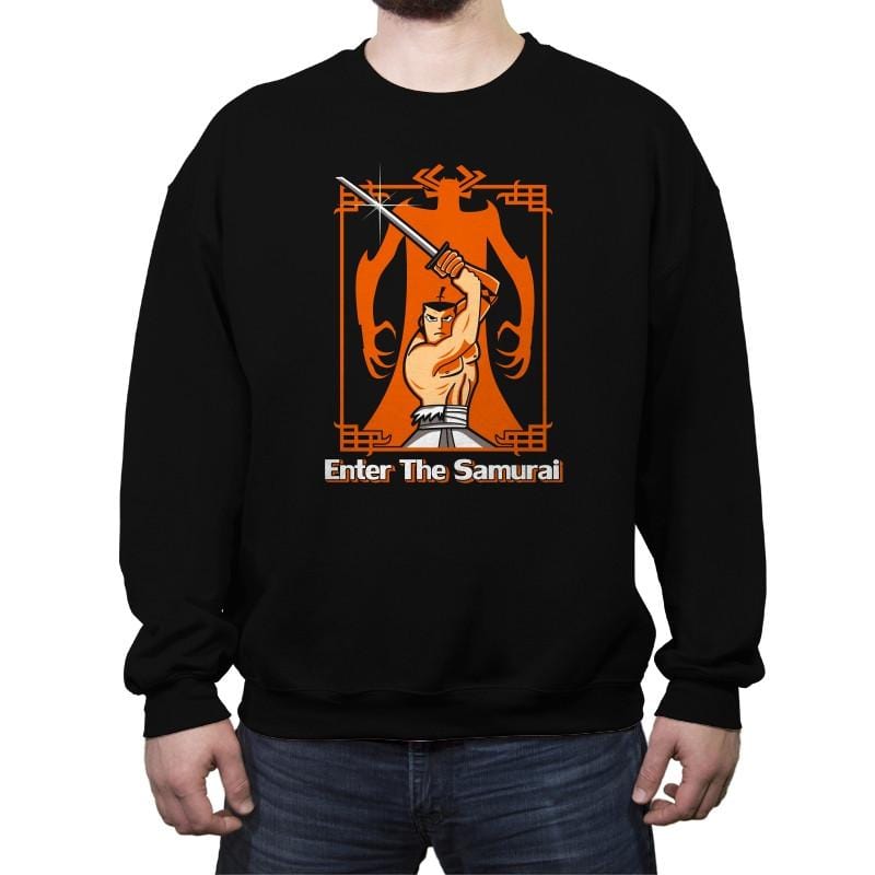 Enter the Samurai - Crew Neck Sweatshirt Crew Neck Sweatshirt RIPT Apparel Small / Black
