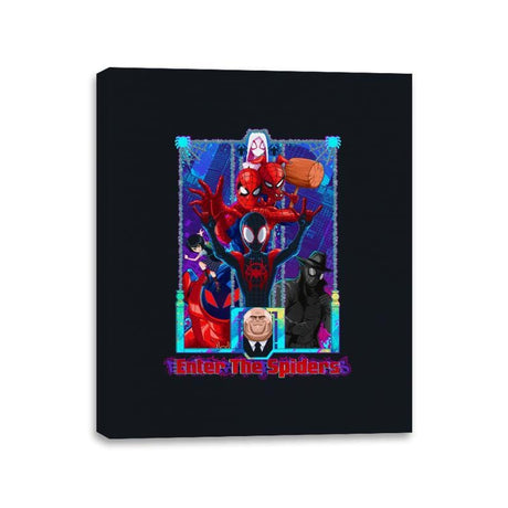 Enter The Spiders - Best Seller - Canvas Wraps Canvas Wraps RIPT Apparel 11x14 / Black