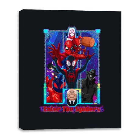 Enter The Spiders - Best Seller - Canvas Wraps Canvas Wraps RIPT Apparel 16x20 / Black