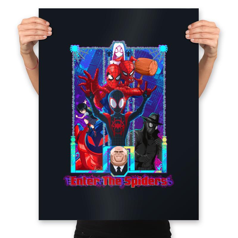 Enter The Spiders - Best Seller - Prints Posters RIPT Apparel 18x24 / Black
