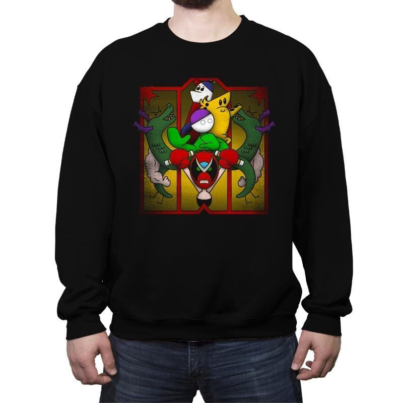 Enter the Trogdor - Crew Neck Sweatshirt Crew Neck Sweatshirt RIPT Apparel Small / Black