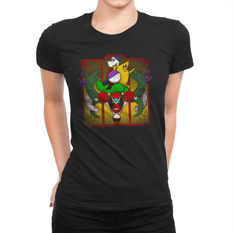 Enter the Trogdor - Womens Premium T-Shirts RIPT Apparel Small / Black