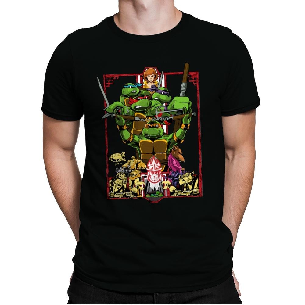 Enter The Turtles - Mens Premium T-Shirts RIPT Apparel Small / Black