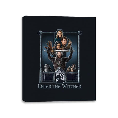 Enter The Witcher - Canvas Wraps Canvas Wraps RIPT Apparel 11x14 / Black