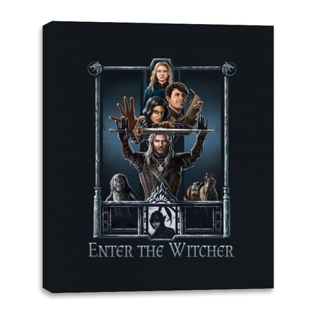 Enter The Witcher - Canvas Wraps Canvas Wraps RIPT Apparel 16x20 / Black