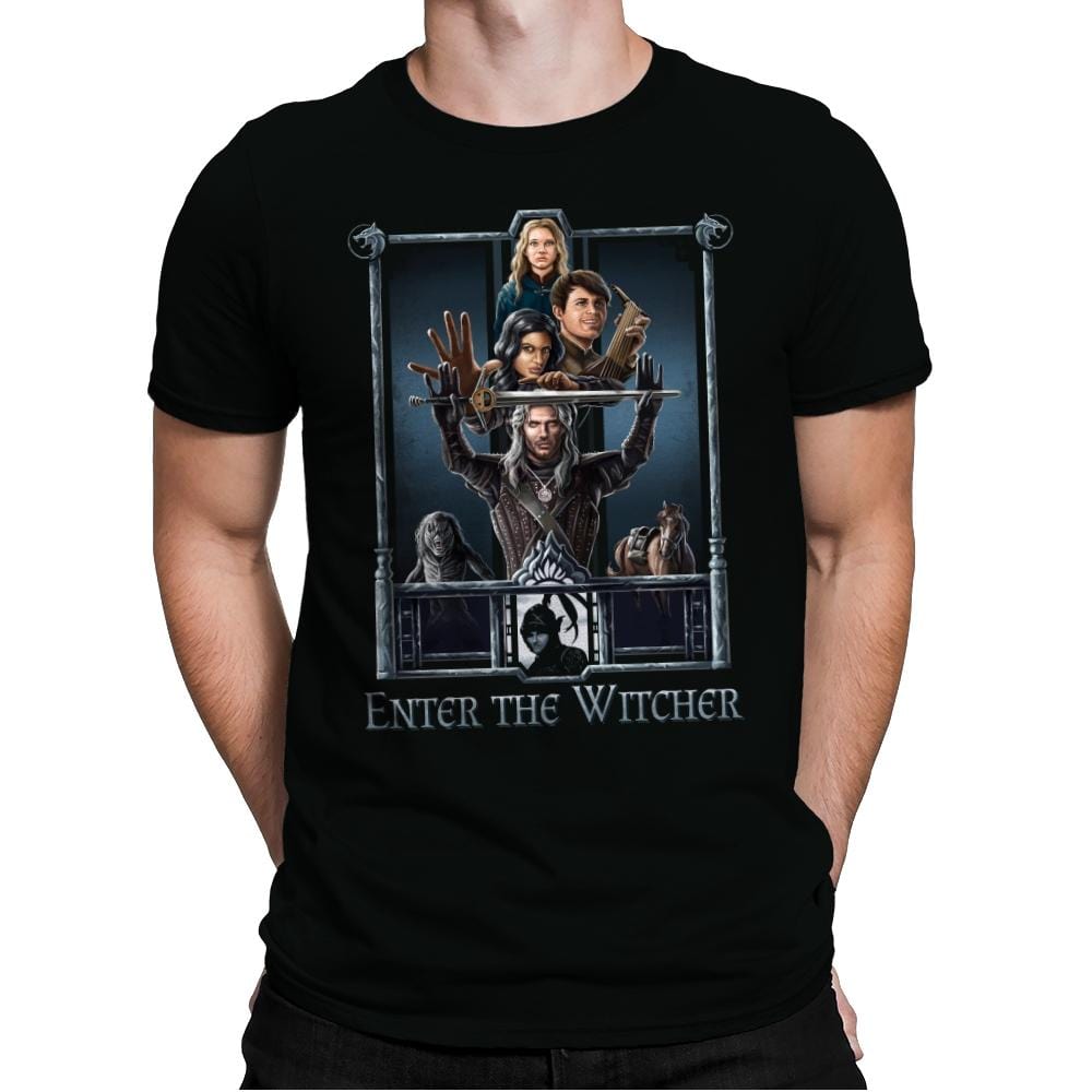 Enter The Witcher - Mens Premium T-Shirts RIPT Apparel Small / Black