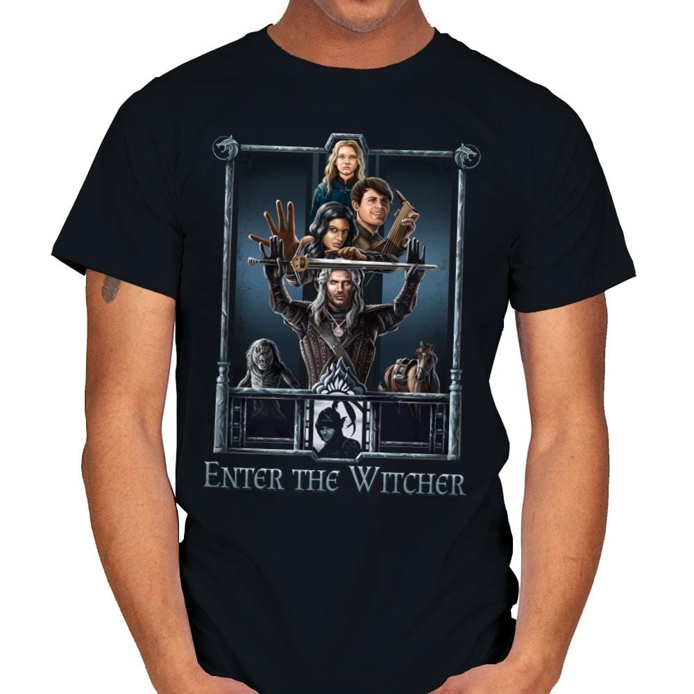 Enter The Witcher - Mens T-Shirts RIPT Apparel Small / Black