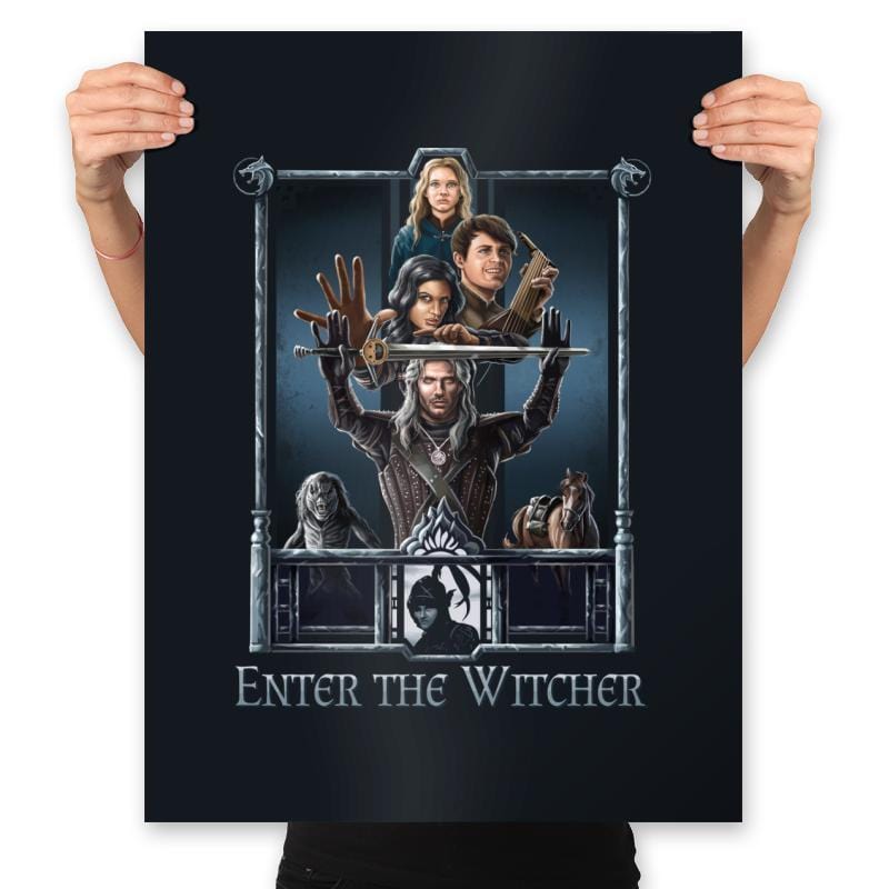 Enter The Witcher - Prints Posters RIPT Apparel 18x24 / Black